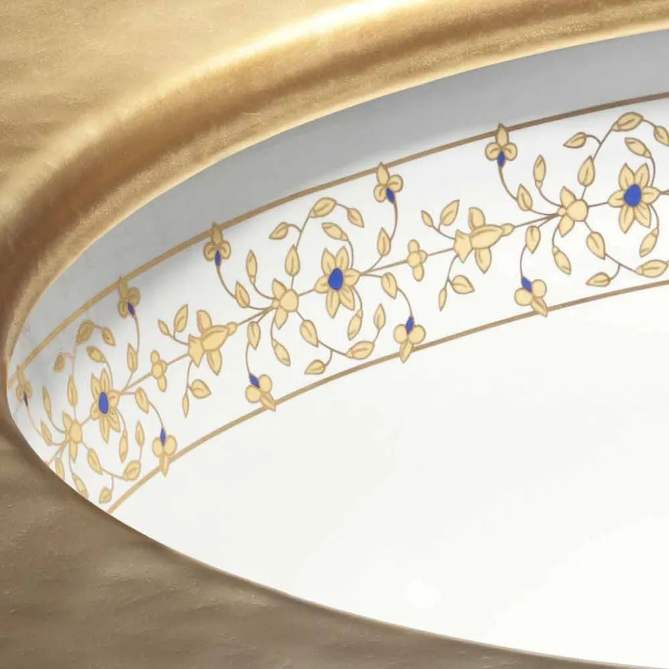 Barokowy, wbudowany zlew w glinie ogniowej wykonany we Włoszech, w Aegean Viadurini