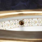 Barokowy, wbudowany zlew w glinie ogniowej wykonany we Włoszech, w Aegean Viadurini