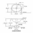 Barokowy, wbudowany zlew w glinie ogniowej wykonany we Włoszech, w Aegean Viadurini