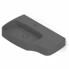 Nowoczesna ceramiczna umywalka ścienna wykonana we Włoszech, Hamlet Viadurini