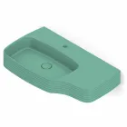 Nowoczesna ceramiczna umywalka ścienna wykonana we Włoszech, Hamlet Viadurini