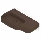 Nowoczesna ceramiczna umywalka ścienna wykonana we Włoszech, Hamlet Viadurini