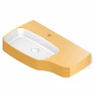 Nowoczesna ceramiczna umywalka ścienna wykonana we Włoszech, Hamlet Viadurini