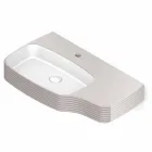 Nowoczesna ceramiczna umywalka ścienna wykonana we Włoszech, Hamlet Viadurini