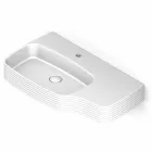 Nowoczesna ceramiczna umywalka ścienna wykonana we Włoszech, Hamlet Viadurini