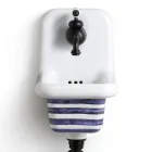 Umywalka ścienna ceramiczna o nowoczesnym designie 26 cm - Jordan Viadurini