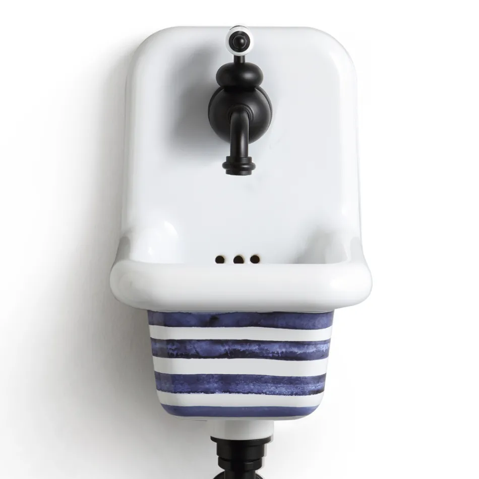 Umywalka ścienna ceramiczna o nowoczesnym designie 26 cm - Jordan Viadurini