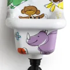 Umywalka ścienna ceramiczna o nowoczesnym designie 26 cm - Jordan Viadurini