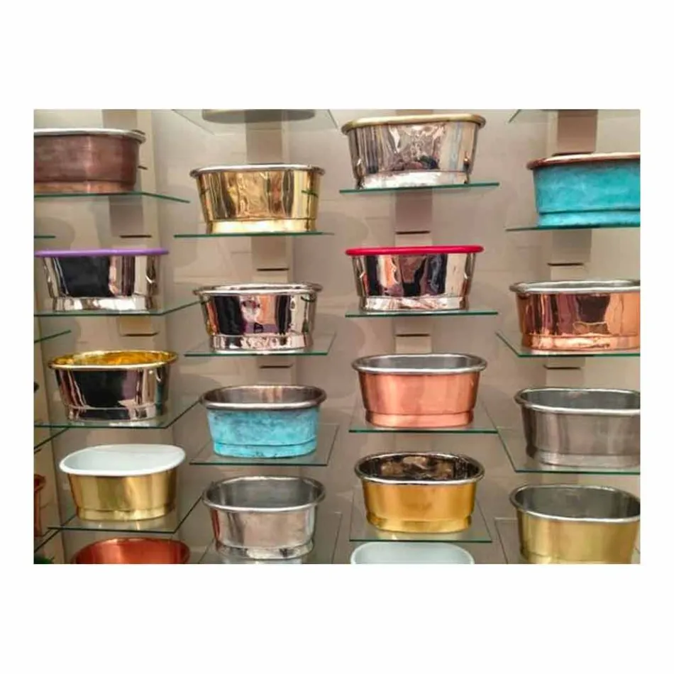 Zlew wsparcie projektowe miedzi ręcznie Cala Viadurini