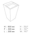 Umywalka łazienkowa kolumnowa z kamionki porcelanowej Made in Italy - Baia Viadurini