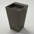 Umywalka łazienkowa kolumnowa z kamionki porcelanowej Made in Italy - Baia Viadurini