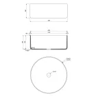 Niebieska umywalka nablatowa z gliny ogniotrwałej - Tatiana Viadurini