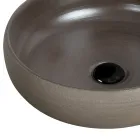 Umywalka łazienkowa nablatowa z gliny ogniotrwałej Made in Italy - Diego Viadurini