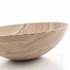 Umywalka łazienkowa nablatowa w okrągłym kształcie z piaskowca - Cerasolo Viadurini