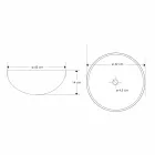 Umywalka łazienkowa nablatowa w okrągłym kształcie z piaskowca - Cerasolo Viadurini