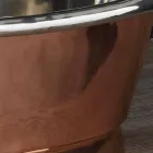 Umywalce wspierać miedzi i żelaza Cala biały Viadurini