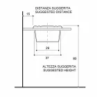 Wpuszczana umywalka łazienkowa z porcelany i złota wykonana we Włoszech, w Santiago Viadurini