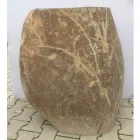 Design łazienka umywalka z naturalnego kamienia Sea, unikatowy kawałek Viadurini