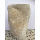 Design łazienka umywalka z naturalnego kamienia Sea, unikatowy kawałek Viadurini