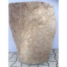 Design łazienka umywalka z naturalnego kamienia Sea, unikatowy kawałek Viadurini