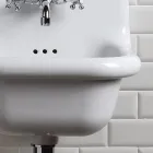 Wolnostojąca umywalka łazienkowa z białej i kolorowej ceramiki 42 cm - Meridiano Viadurini