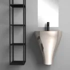 Nowoczesna ceramiczna umywalka naścienna wyprodukowana we Włoszech, Fiorello Viadurini