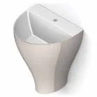 Nowoczesna ceramiczna umywalka naścienna wyprodukowana we Włoszech, Fiorello Viadurini