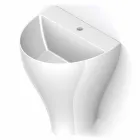 Nowoczesna ceramiczna umywalka naścienna wyprodukowana we Włoszech, Fiorello Viadurini