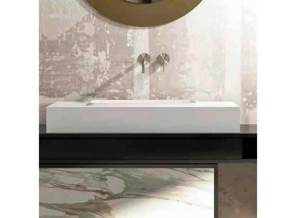 Umywalka centralna Voghera i łazienka z nowoczesnym designem Viadurini