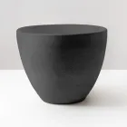 Stożkowy zlew blatowy z ręcznie toczonej szamotowej gliny - Orbite Viadurini