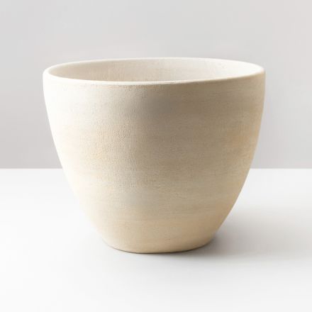 Stożkowy zlew blatowy z ręcznie toczonej szamotowej gliny - Orbite Viadurini