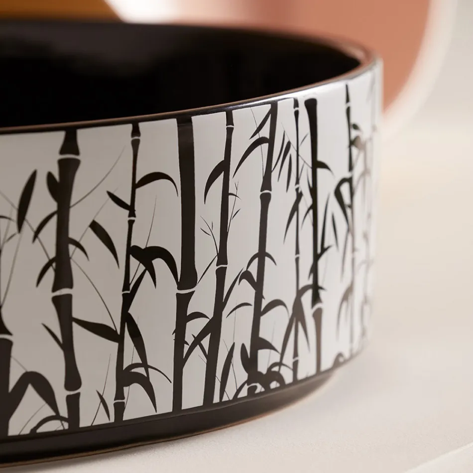 Umywalka nablatowa do łazienki z kamionki porcelanowej Made in Italy - koperta Viadurini