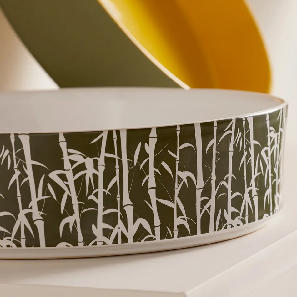 Umywalka nablatowa do łazienki z kamionki porcelanowej Made in Italy - koperta Viadurini