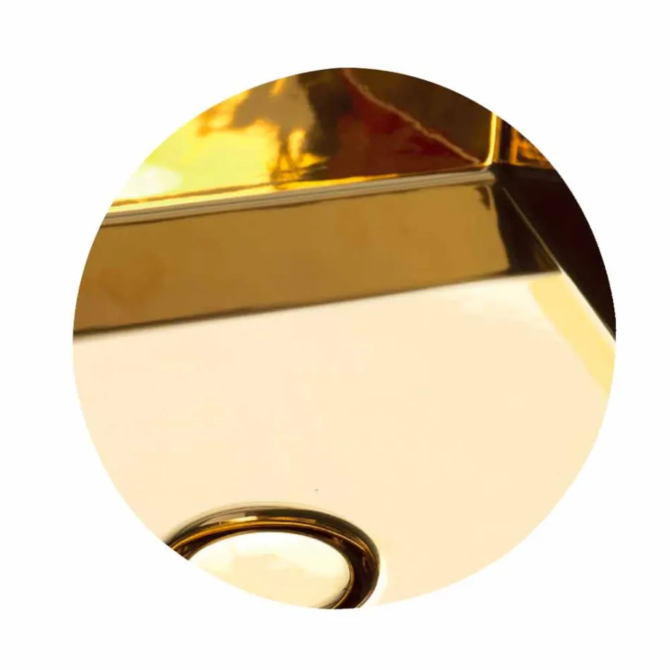 Umywalka ceramiczna 37x37cm wykonana we Włoszech Star, nowoczesny design Viadurini