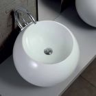 Umywalka nablatowa w kształcie kuli w kolorowej płytce ceramicznej Viadurini