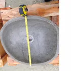 Umywalka nablatowa Artisan z kamienia naturalnego Modern River - Aurea Viadurini