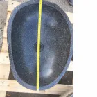 Umywalka nablatowa Artisan z kamienia naturalnego Modern River - Aurea Viadurini