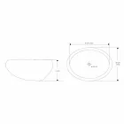 Umywalka nablatowa Artisan z kamienia naturalnego Modern River - Aurea Viadurini