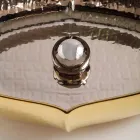 Umywalka ceramiczna i złota blatowa wykonana we Włoszech z projektu Oscar Viadurini