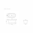 Umywalka wykończone w białym żelazem i patyna Cala Viadurini