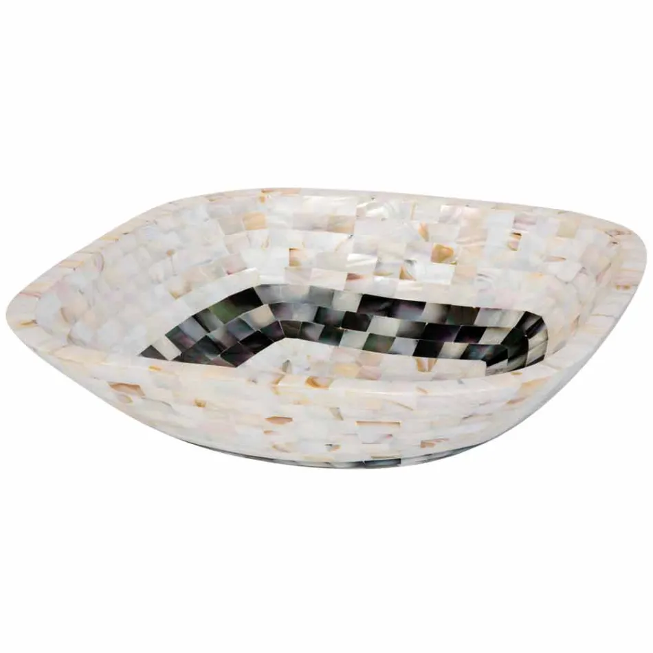 Blat Umywalka z wstawkami w muszli BEA jednoelementowy Viadurini