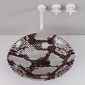 Umywalka ceramiczna wężowa design made in Italy Animals