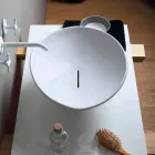 Modny design ceramiczna umywalka wykonana we Włoszech Viadurini