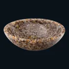 Blat wsparcie projektu w sztucznej żywicy i kamienia agat Ofelia Viadurini