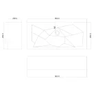 Umywalka nablatowa design Brill, wyprodukowana we Włoszech Viadurini