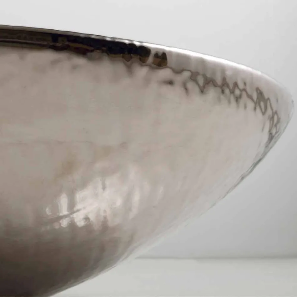 Projekt ceramiczna umywalka srebrna wykonana we Włoszech z połyskiem Viadurini