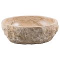 Umywalka nablatowa z ręcznie wykonanego projektu z erodującego marmuru, Busseto