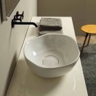 Projekt ceramiczna umywalka nablatowa wykonana we Włoszech Stem Viadurini