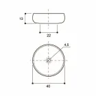 Złota umywalka nablatowa z raku wykonana we Włoszech, Ramon Viadurini