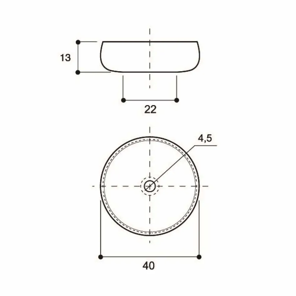 Złota umywalka nablatowa z raku wykonana we Włoszech, Ramon Viadurini